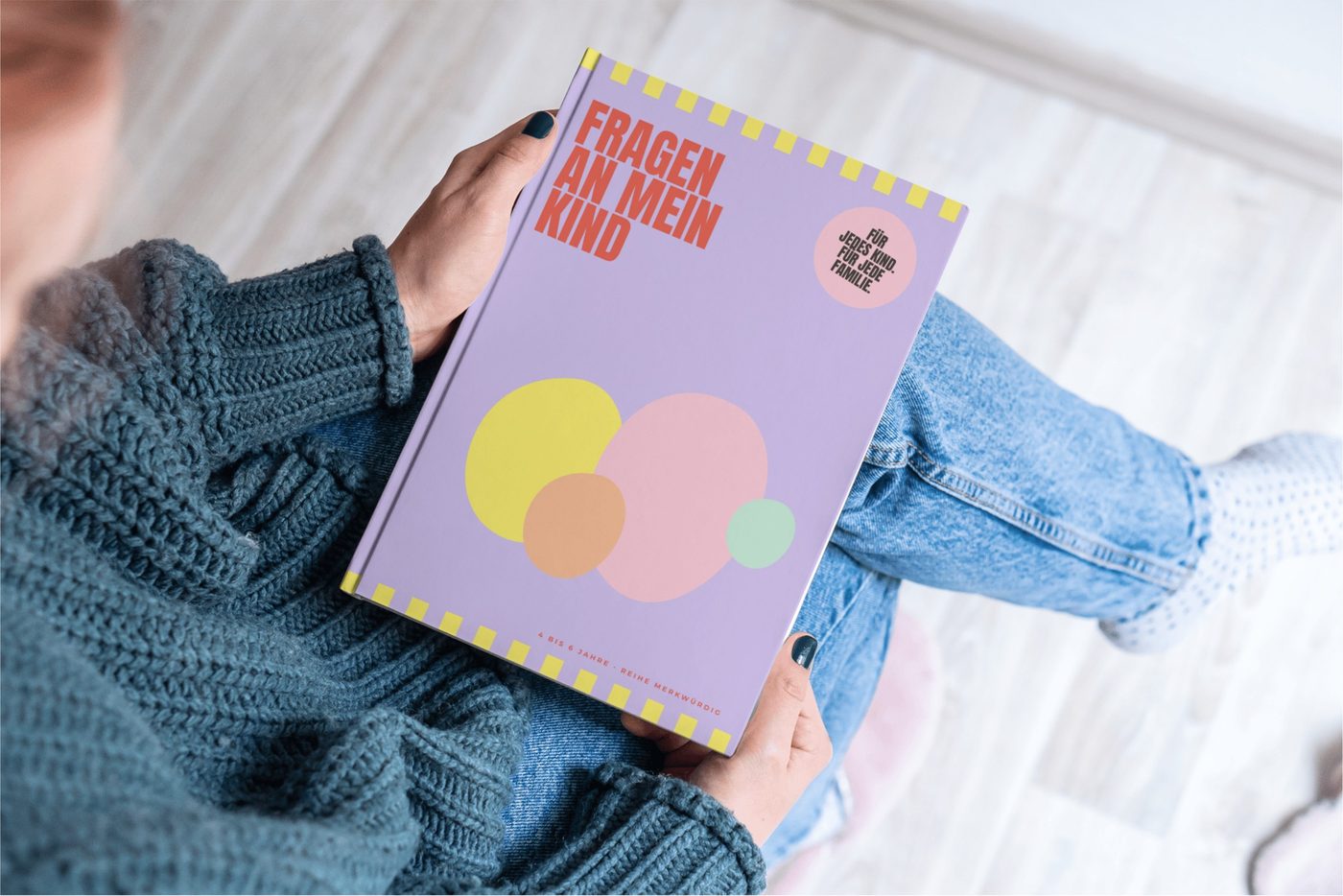 Cover mit Kleckse-Motiv